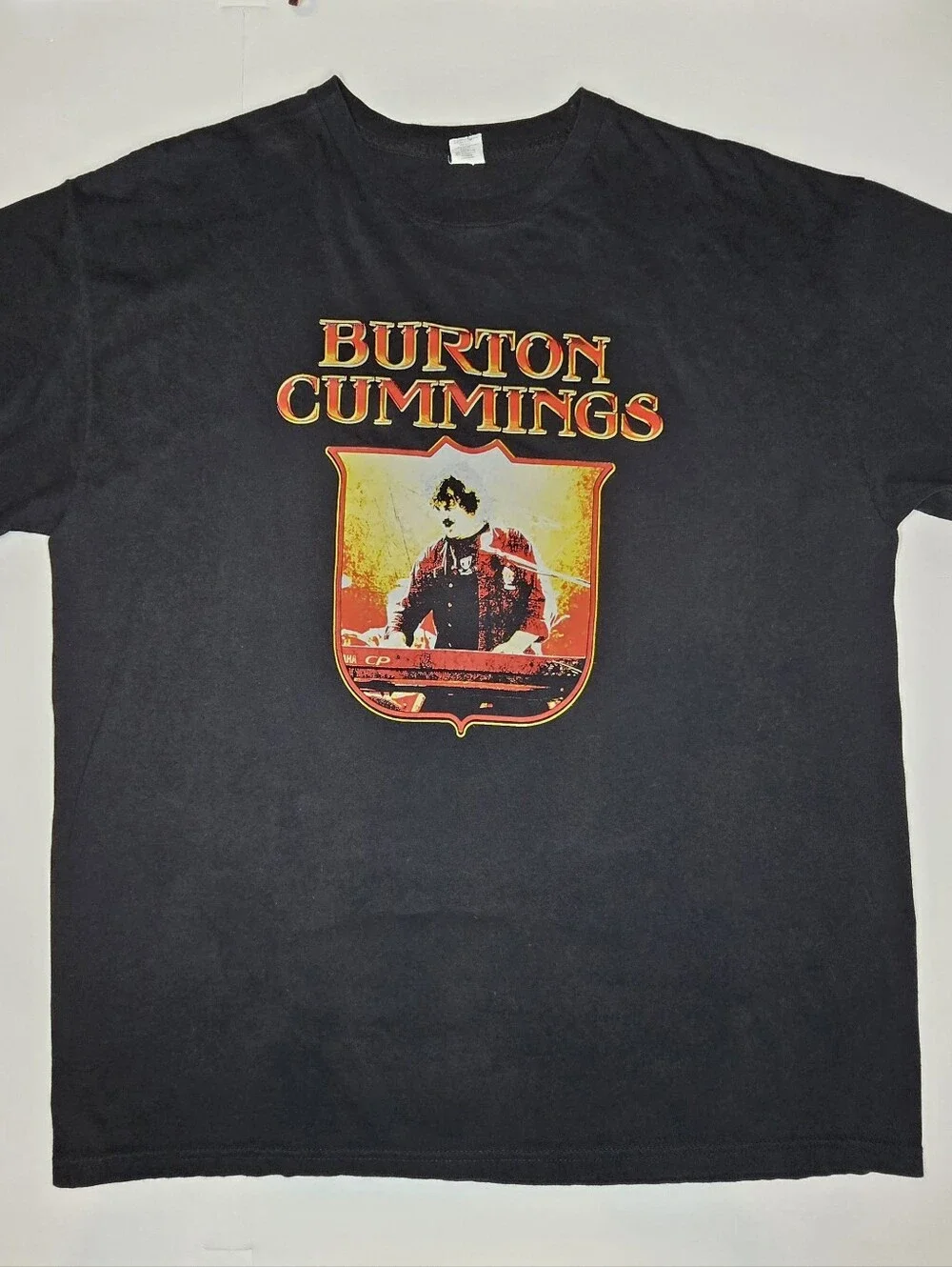 Burton Cummings Graphic Concert T Shirt Black Adult XL Rock Band Music Tee - Picture 1 of 8